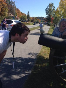 Shawn Carter goofing around in Vermont.