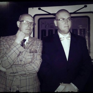 Rick Jenkins and Rick Canavan on Halloween at The Comedy Studio.